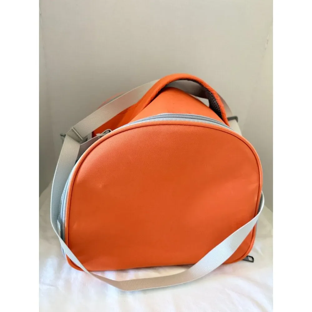Small Pet Carrier Mesh sided Orange NWOT